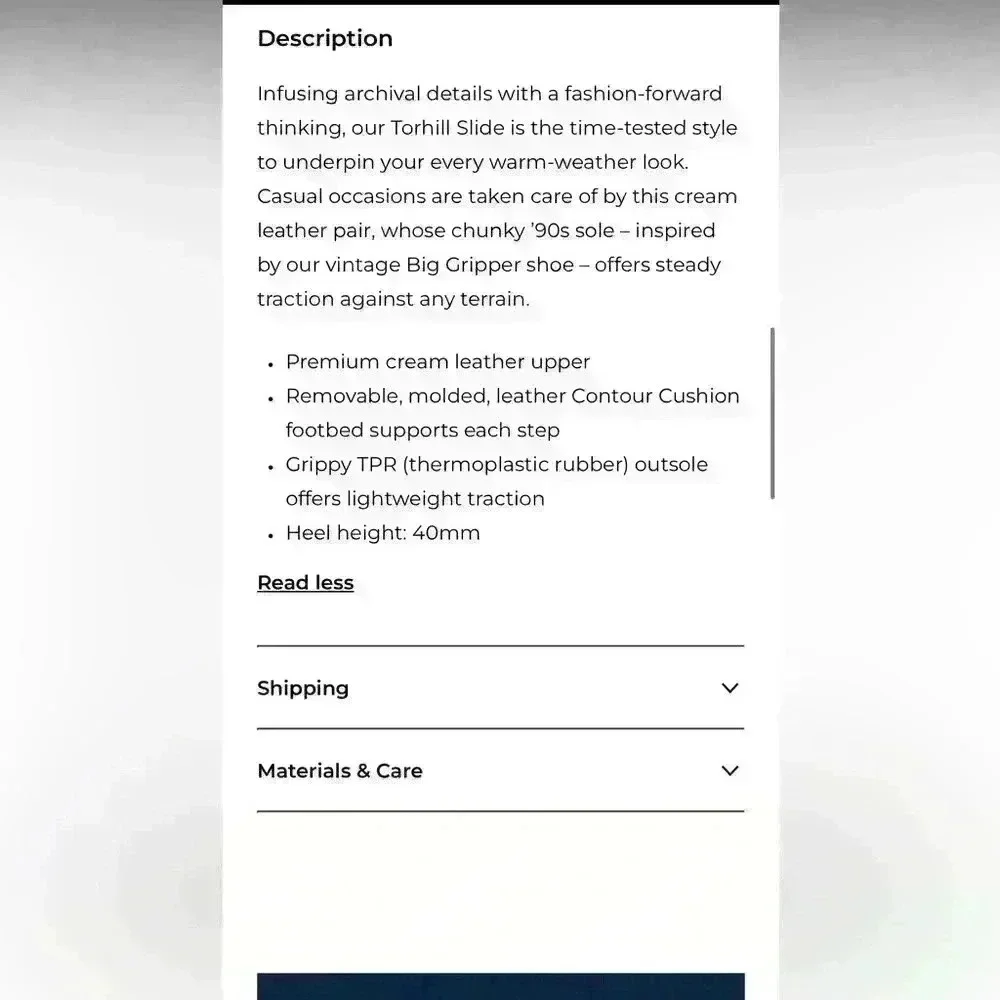 CLARKS TORHILL SLIDE  SANDAL CREAM SIZE 8 - Picture 8 of 15